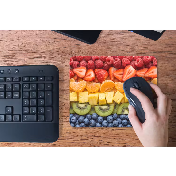 Fruit - Regenboog - Gezond - Kleurrijk muismat rubber klein -toetsenbord