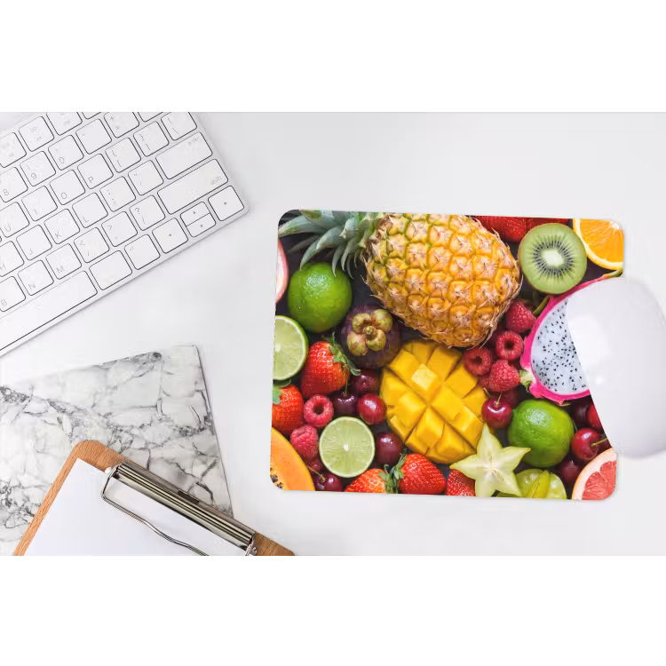 Fruit - Assortiment - Vers - Gezond - Kleurrijk muismat rubber klein -witbureau