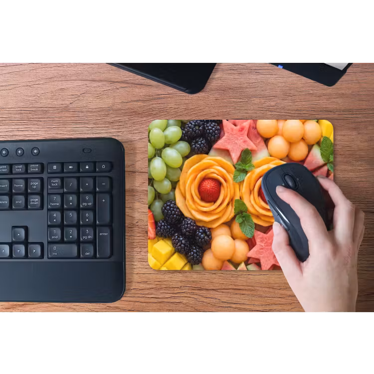 Fruit - Variatie - Kleurrijk - Vers - Eten muismat rubber klein -toetsenbord