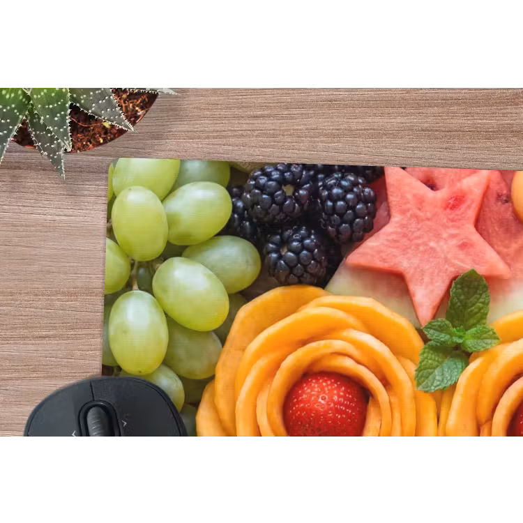 Fruit - Variatie - Kleurrijk - Vers - Eten muismat rubber klein -closeup