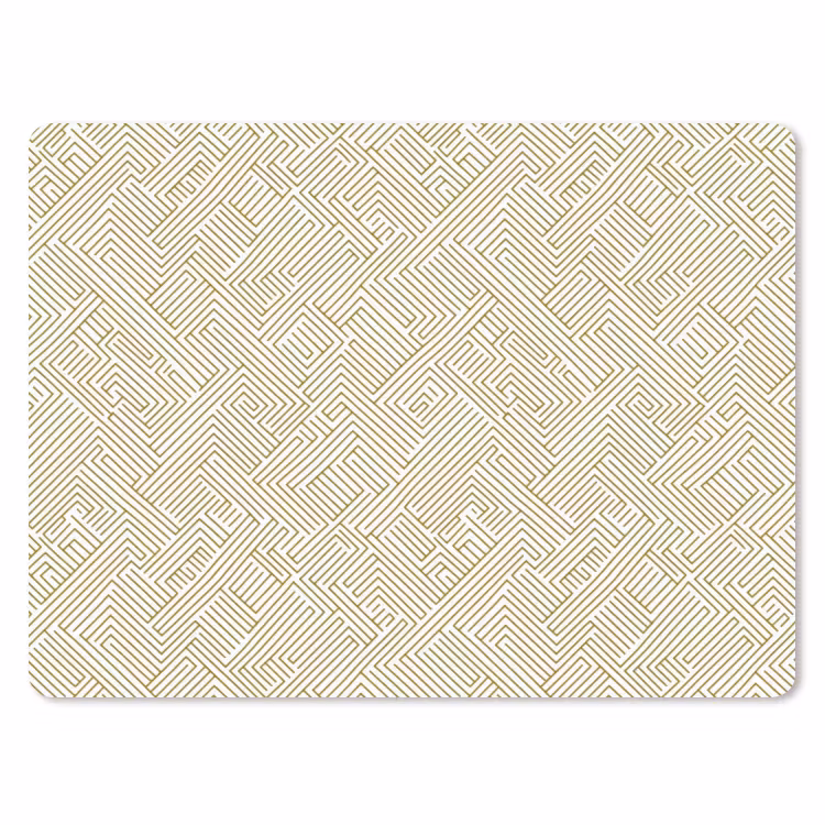 Geometrisch - Lijnen - Groen muismat rubber klein 262 -3d