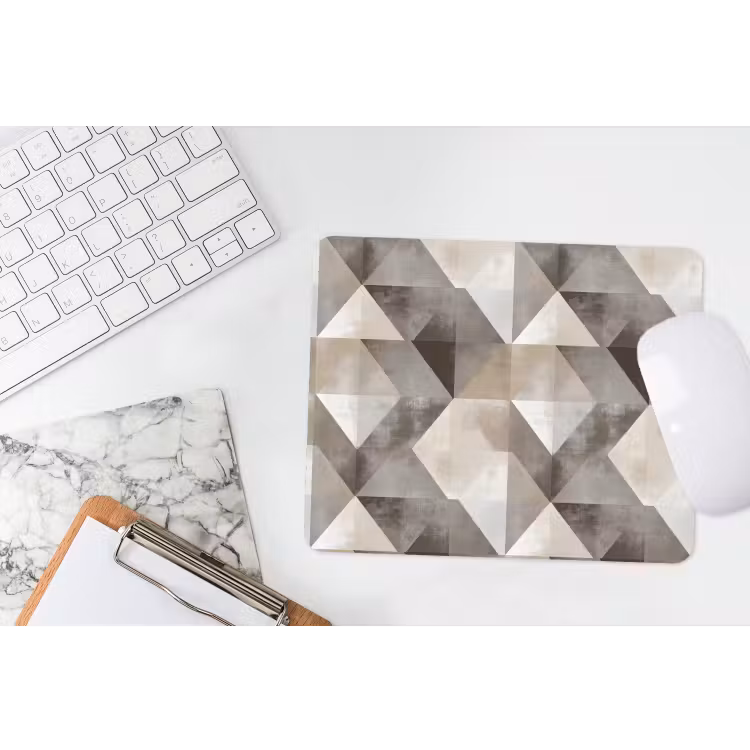 Geometrisch - Motief - Aardetinten muismat rubber klein 262 -witbureau