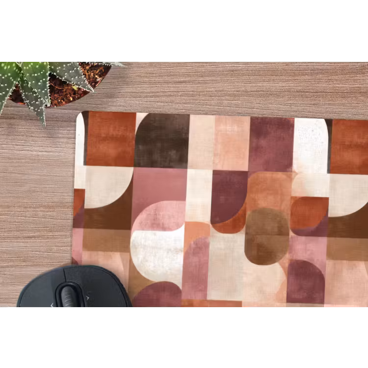 Geometrie - Modern - Retro muismat rubber klein 262 -closeup