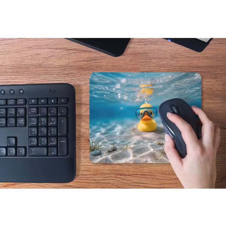 Duikbril - Eend - Water muismat rubber klein -toetsenbord
