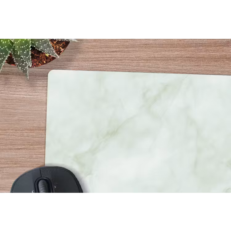 Groen - Marmer - Vloeiende aders muismat rubber klein 262 -closeup