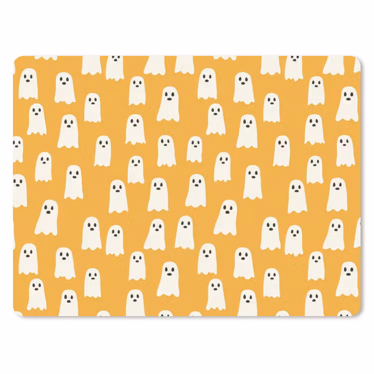 Halloween - Spookjes - Oker muismat rubber klein 262 -3d