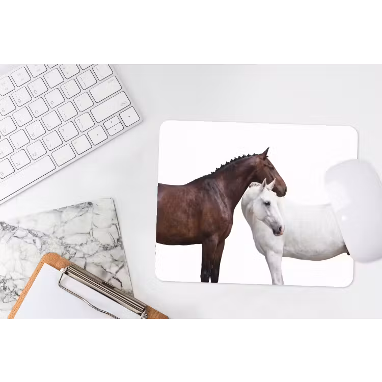 Paard - Modern - Balans muismat rubber klein -witbureau