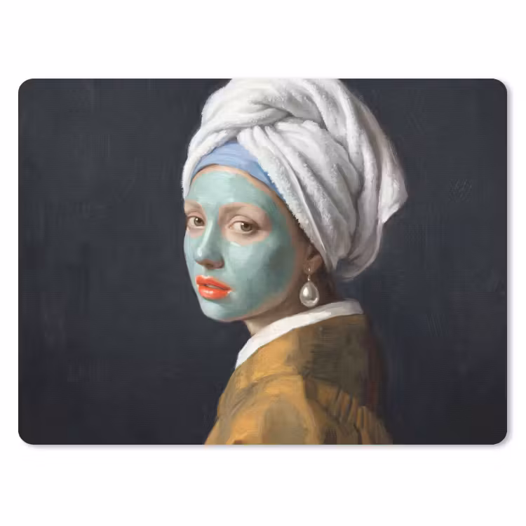 Iconisch - Modern - Kleurrijk muismat rubber klein -3d