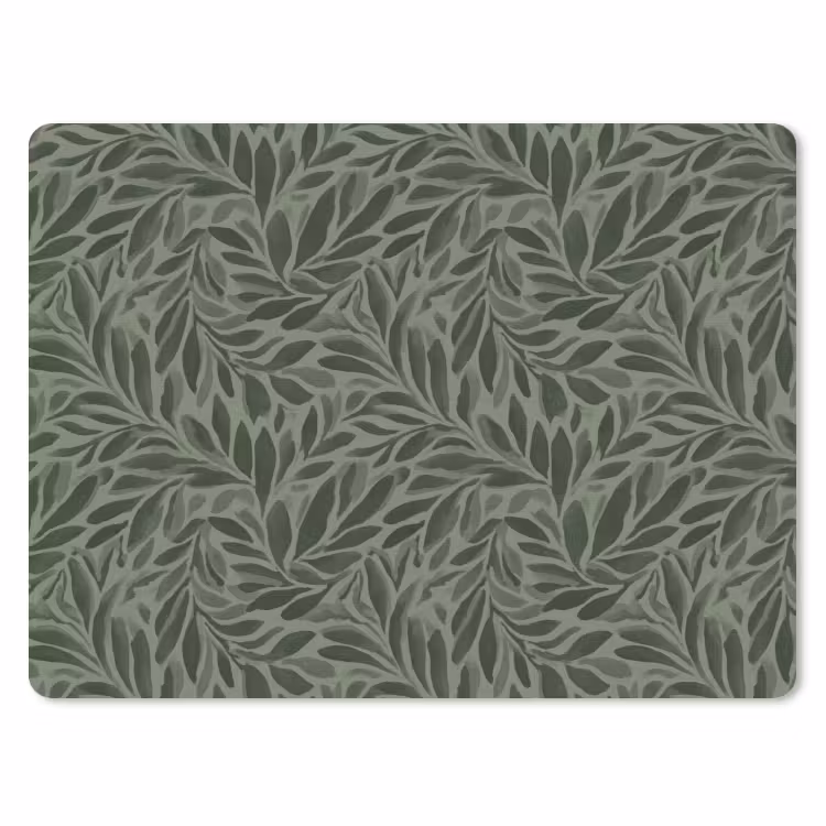 Bladeren - Organisch - Groen muismat rubber klein 262 -3d
