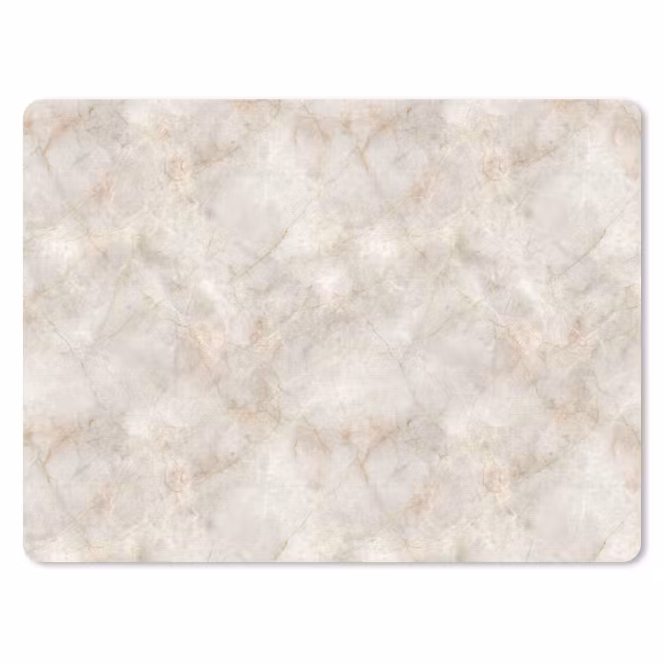 Lichtbeige - Goudbruine Nerven - Marmer muismat rubber klein 262 -3d