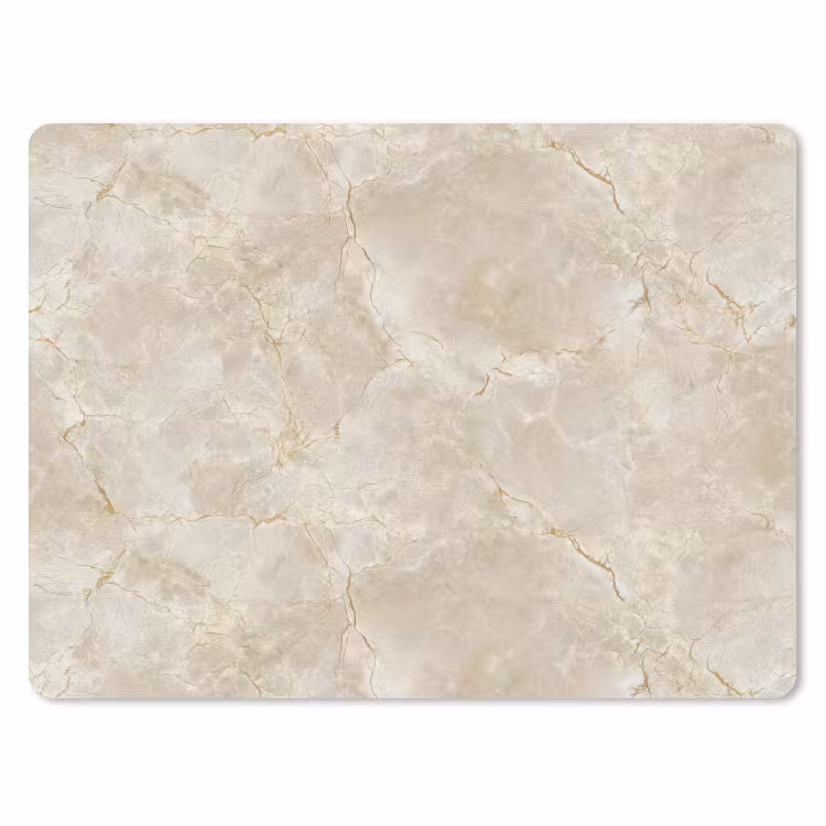 Lichtbeige - Marmer - Aders muismat rubber klein 262 -3d