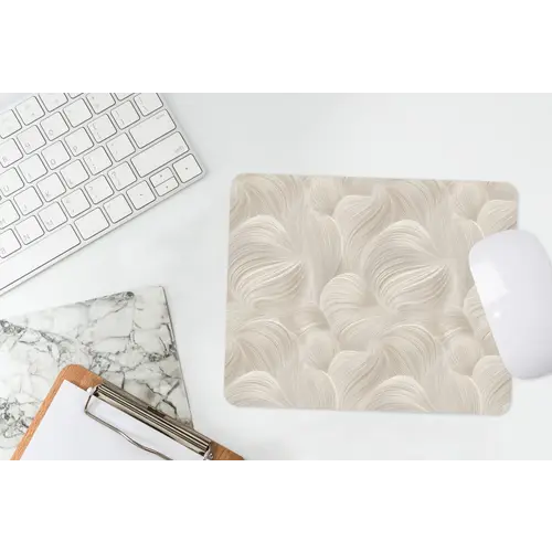 Lijnen - Waaier - Beige muismat rubber klein 262 -witbureau