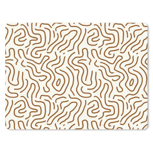 Minimalistisch - Patroon - Terracotta muismat rubber klein 262 -3d