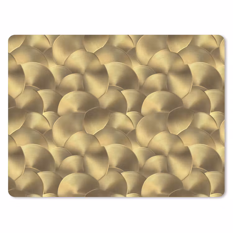 Modern - Cirkel - Goud muismat rubber klein 262 -3d