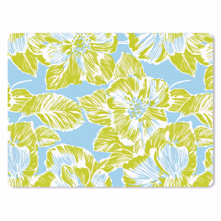 Modern - Bloemen - Groen muismat rubber klein 262 -3d