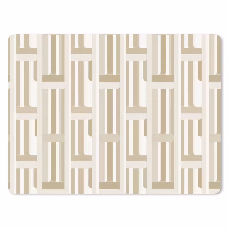 Modern - Geometrisch - Beige muismat rubber klein 262 -3d