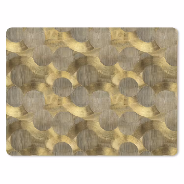 Modern - Geometrisch - Goud muismat rubber klein 262 -3d