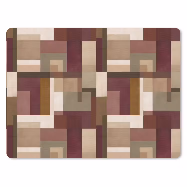 Modern - Geometrie - Kleurrijk muismat rubber klein 262 -3d