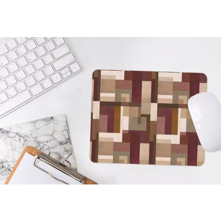 Modern - Geometrie - Kleurrijk muismat rubber klein 262 -witbureau
