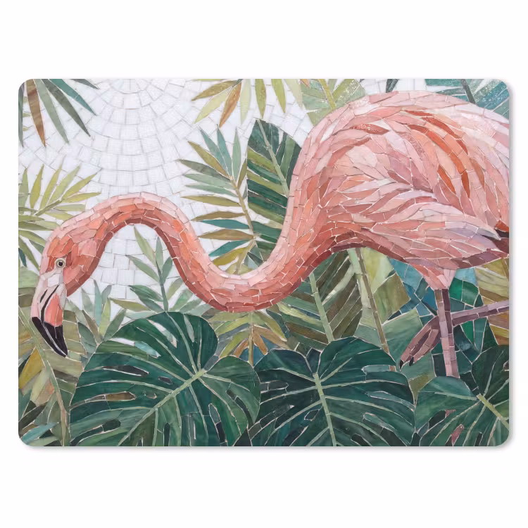 Natuur - Bladeren - Abstract - Groen - Vogel muismat rubber klein -3d