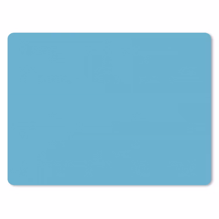 Ocean - Teal - Blauw muismat rubber klein 262 -3d