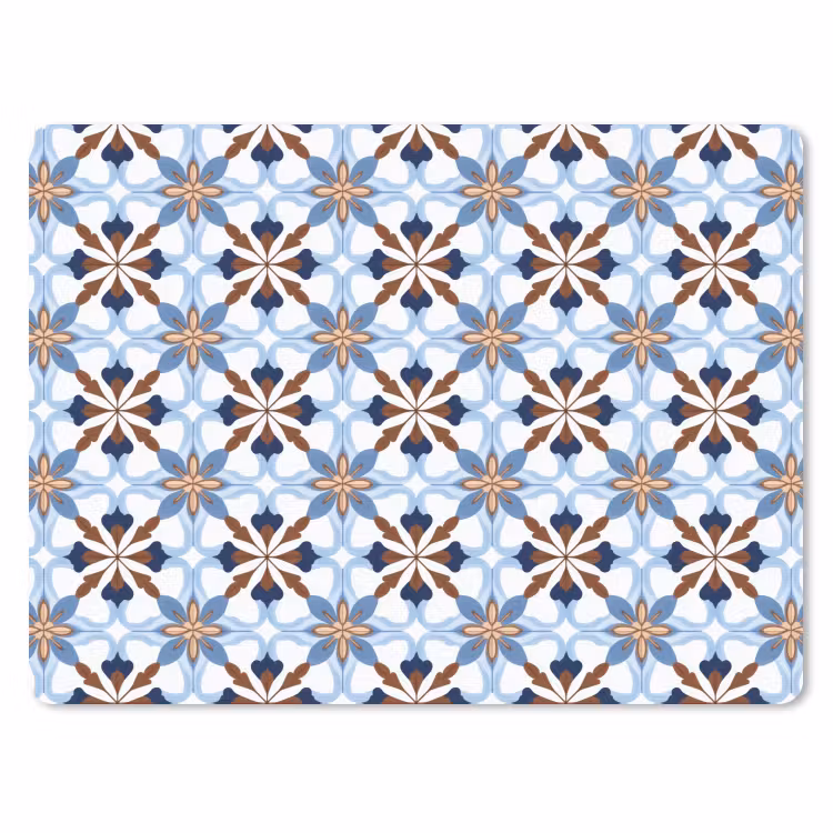Ornament - Tegel - Kleurrijk muismat rubber klein 262 -3d