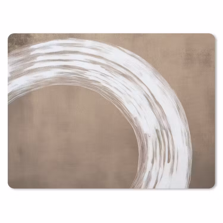 Verf - Bruin - Japandi muismat rubber klein -3d