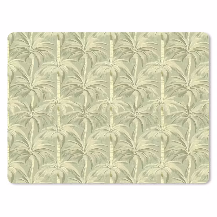 Palmwoud - Tropisch - Groen muismat rubber klein 262 -3d