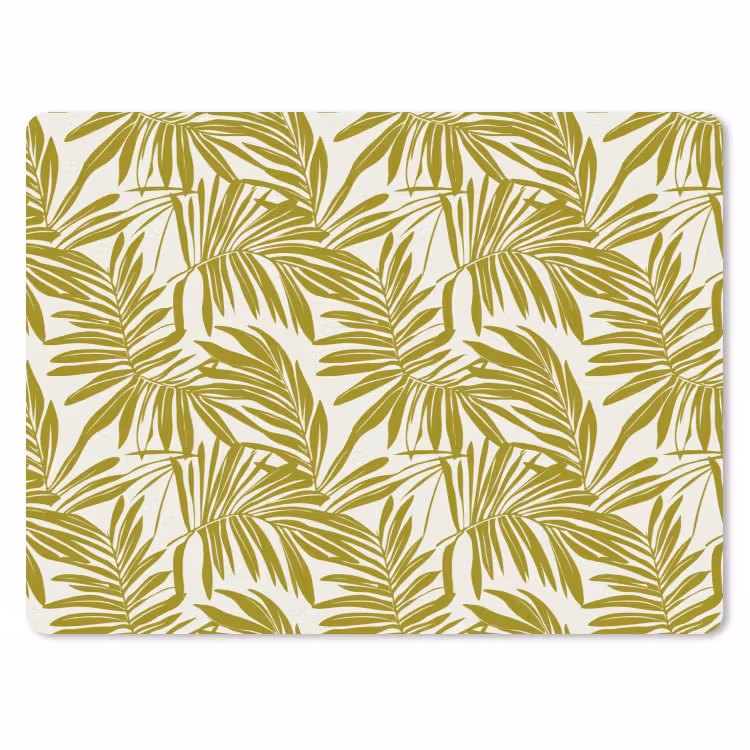 Palmblad - Patroon - Groen muismat rubber klein 262 -3d
