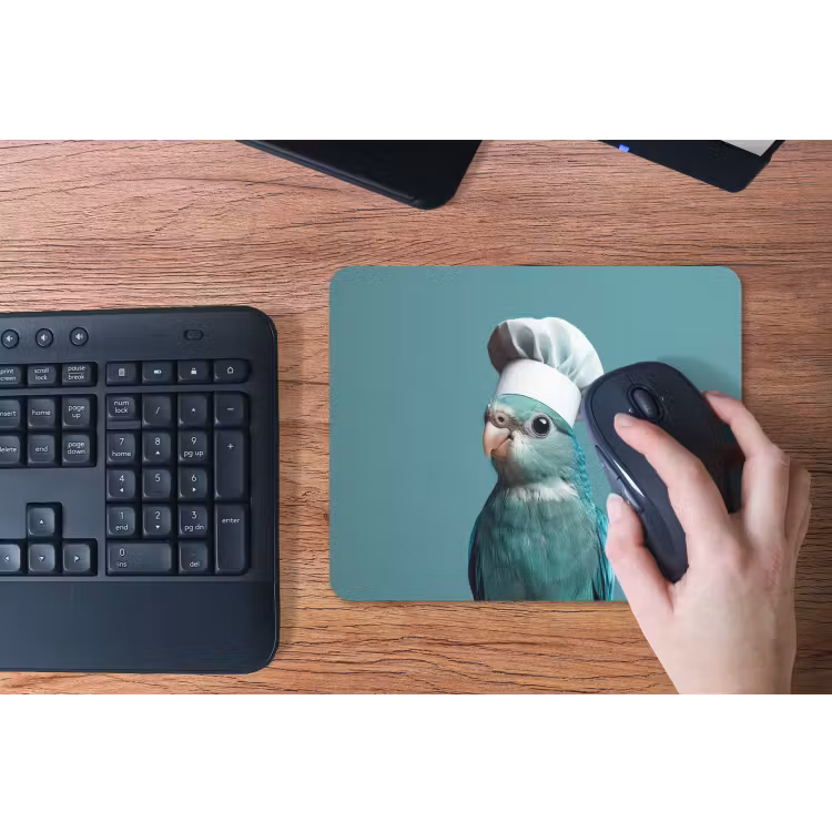 Parkiet - Vogel - Koksmuts - Cute muismat rubber klein -toetsenbord