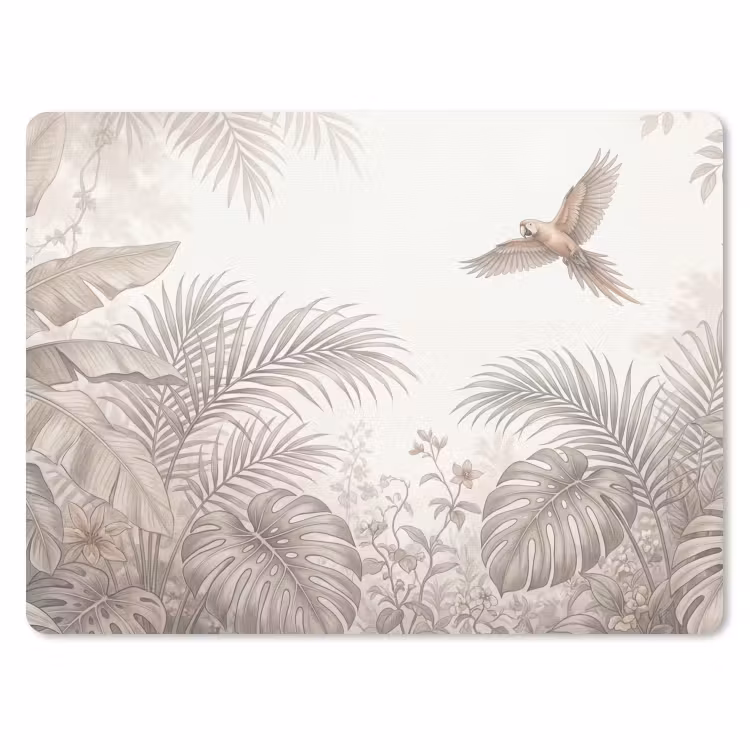 Papagaai - Jungle - Tropisch muismat rubber klein -3d