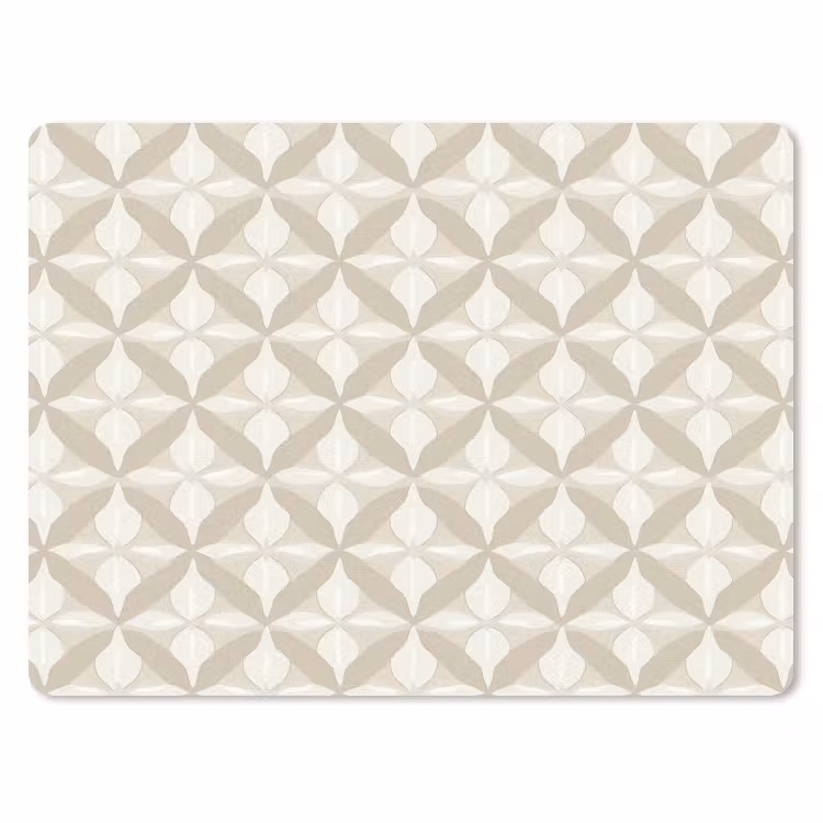 Patroon - Klassiek - Beige muismat rubber klein 262 -3d