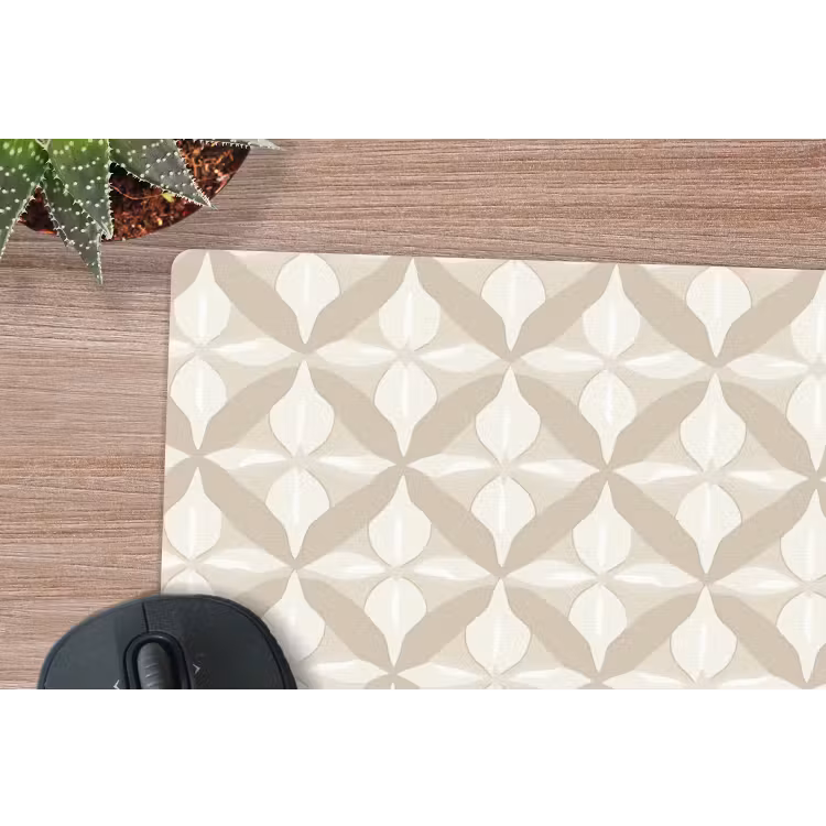 Patroon - Klassiek - Beige muismat rubber klein 262 -closeup