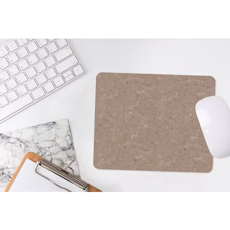 Patroon - Kalksteen - Beige muismat rubber klein 262 -witbureau