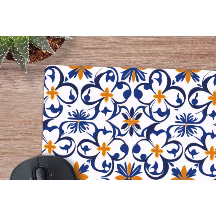 Patroon - Modern - Kleurrijk muismat rubber klein 262 -closeup