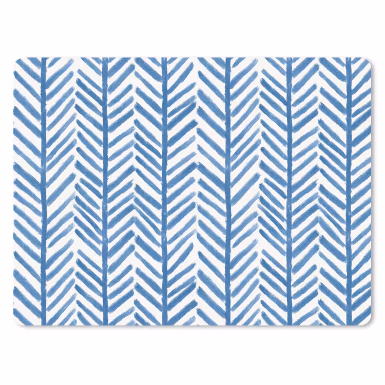 Patroon - Streep - Blauw muismat rubber klein 262 -3d