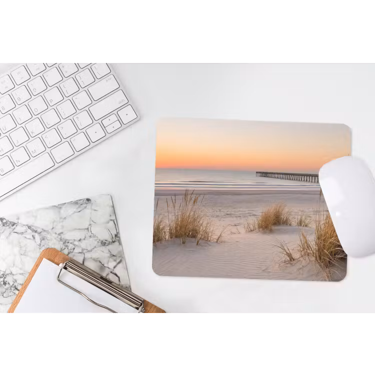 Pier - Zonsondergang - Strand muismat rubber klein -witbureau