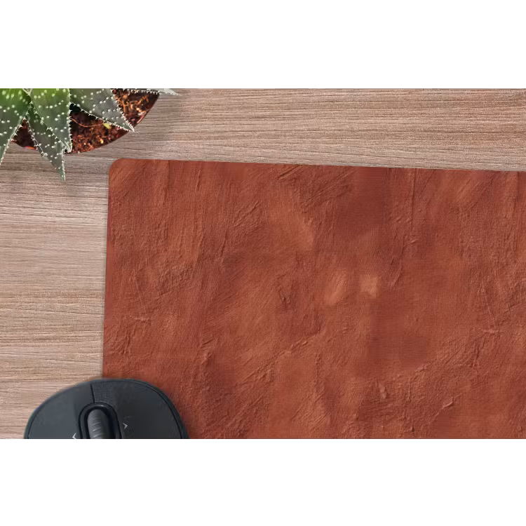 Stucwerk - Textuur - Terracotta muismat rubber klein 262 -closeup