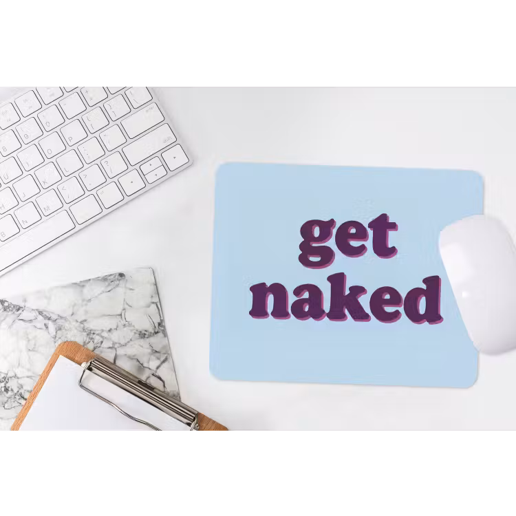 Speels - Boodschap - Blauw muismat rubber klein -witbureau