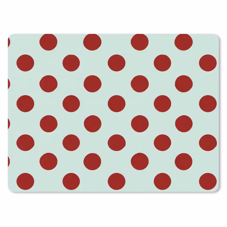 Polka - Dots - Rood muismat rubber klein 262 -3d
