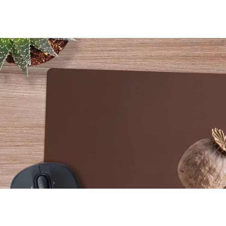 Papaverbol - Droogbloem - Bruin - Minimalistisch muismat rubber klein -closeup