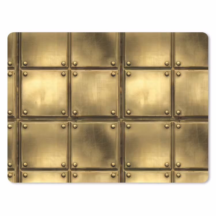 Platen - Industrieel - Stoer - Goud muismat rubber klein 262 -3d