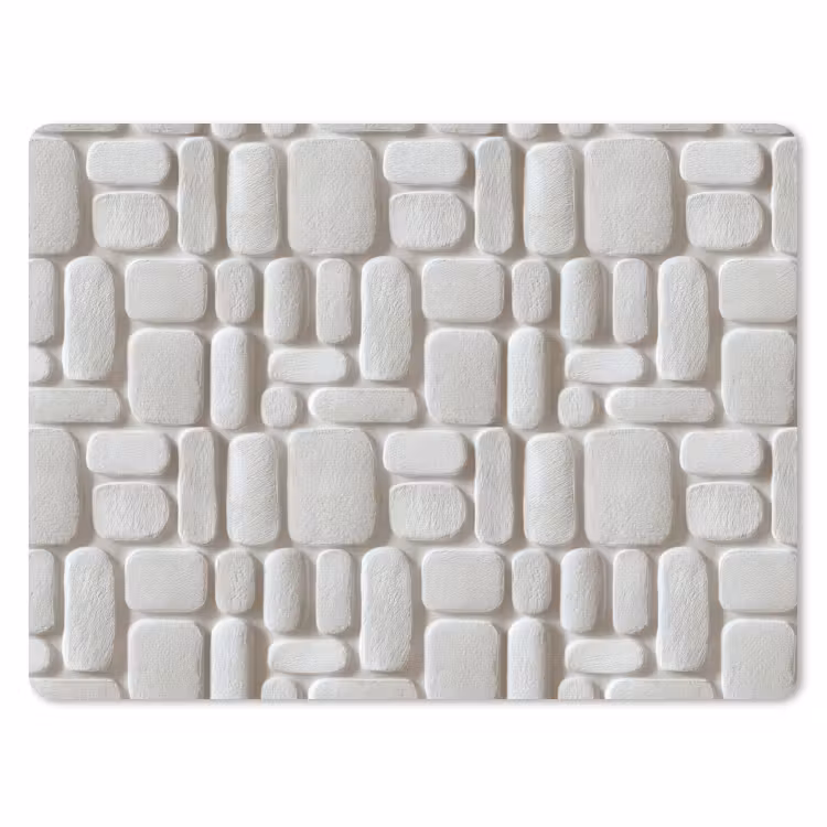 Reliëf - Structuur - Wit muismat rubber klein 262 -3d