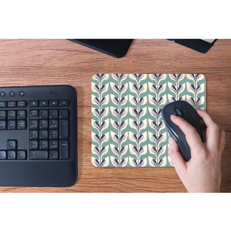 Retro - Modern - Groen muismat rubber klein 262 -toetsenbord