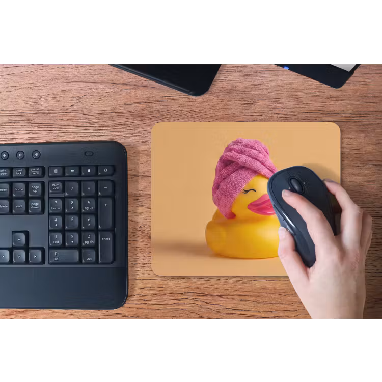 Badeend - Handdoek - Kleurrijk muismat rubber klein -toetsenbord