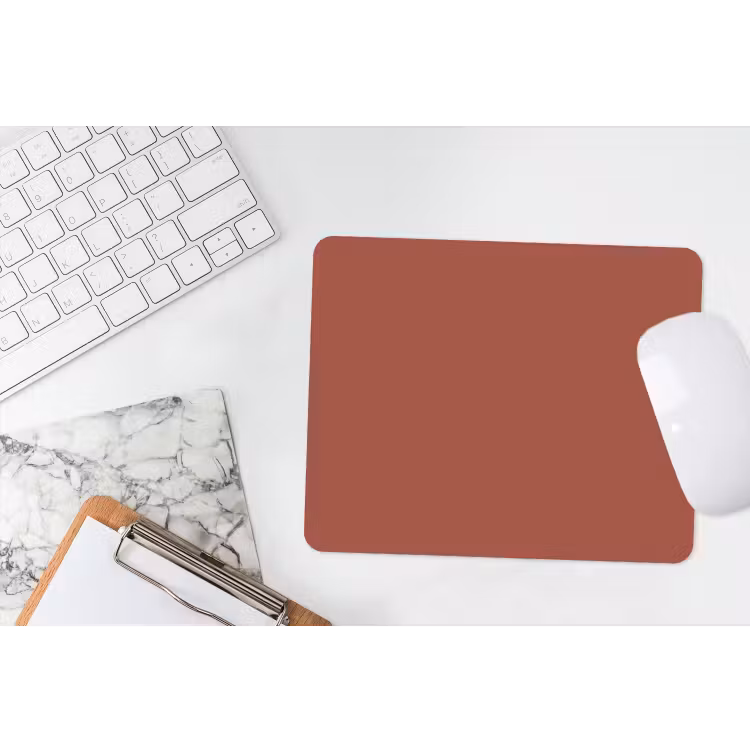 Rustic - Terracotta - Oranje muismat rubber klein 262 -witbureau