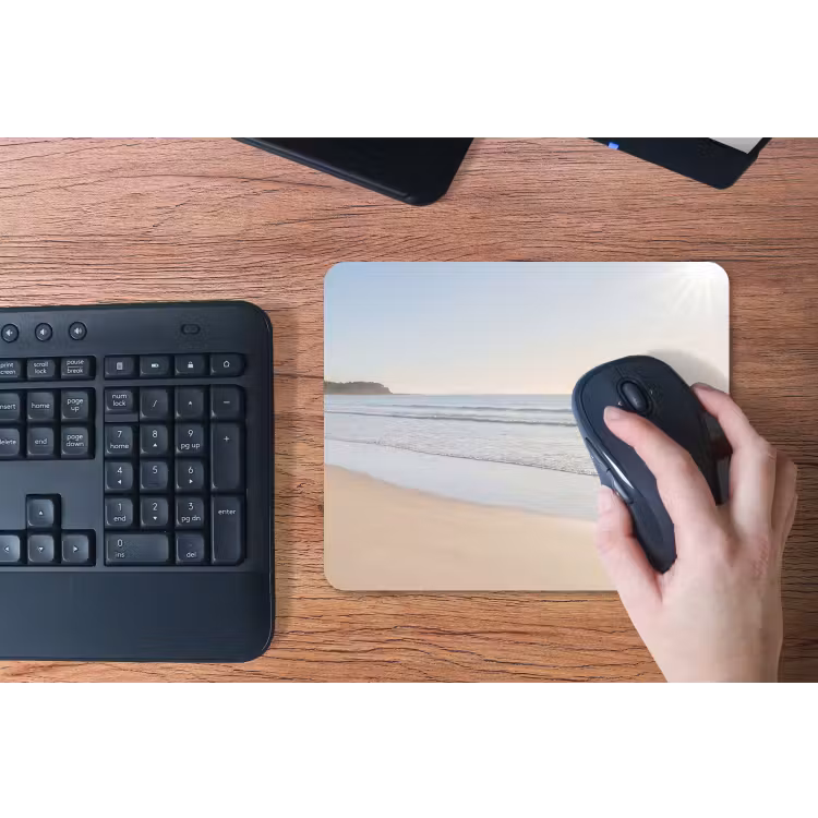 Zee - Zon - Zand muismat rubber klein -toetsenbord