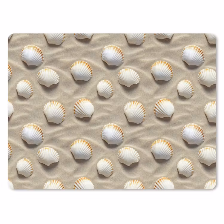 Schelpen - Zand - Maritiem muismat rubber klein 262 -3d