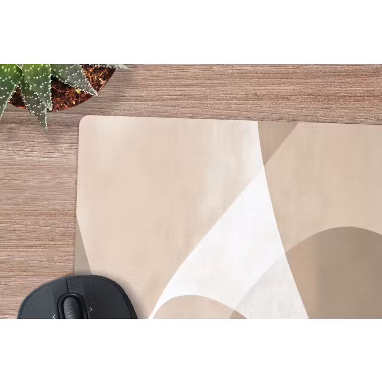 Vloeiende vlakken - Harmonieus - Golvend muismat rubber klein -closeup