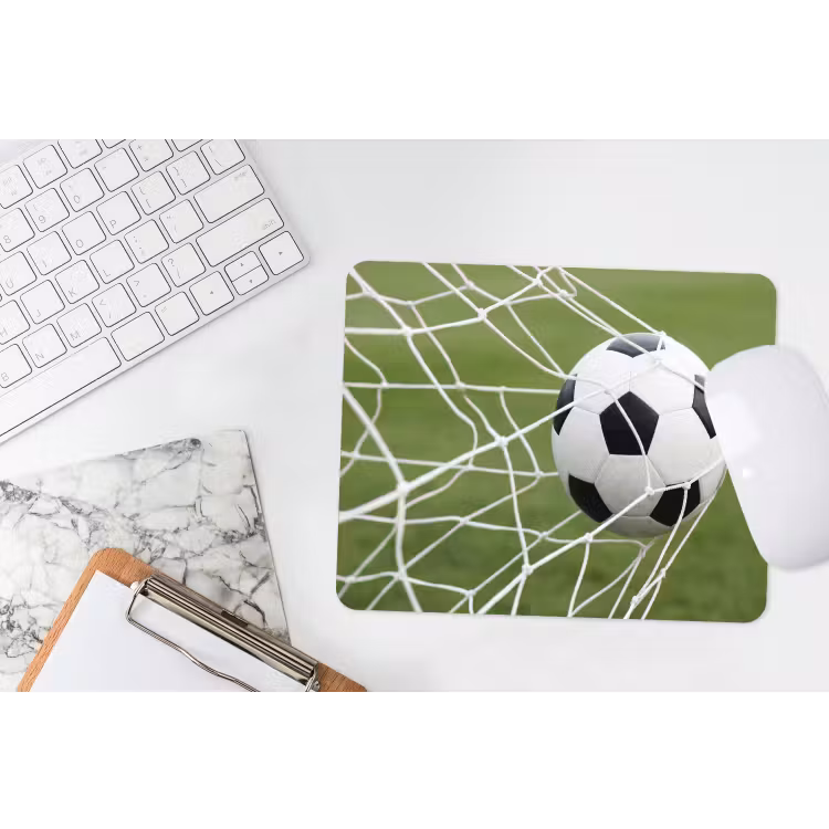 Voetbal - Goal - Net - Sport muismat rubber klein -witbureau